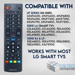 New LG Universal TV Remote Control Replacement for ALL LG Smart TVs