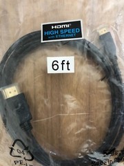 6FT MICRO HDMI to STANDARD HDMI High Speed with Ethernet Cable