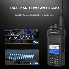 Retevis HA1UV Dual Band UHF &VHF FM IP67 256CH 2800mAh Two Way Radio NOAA VFO