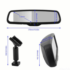 4.3” Rear View Mirror Monitor OEM Bracket Reversing Backup Camera For Ford Jeep