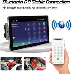 Android 15 For 2008-2013 Toyota Highlander Rotatable Stereo Radio Carplay GPS BT