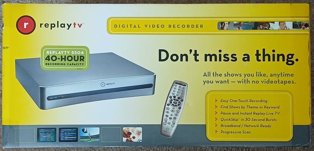 Replay DVR RTV5504 40 Hours with Remote – Original Box