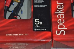 Bland new !!! Pair D’Addario Planet Waves Banana to Banana Speaker Cables 5 Ft