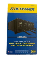 Fire Power 5.0+ 5 Bank Battery Charger 6V/12V Fully automatic battery charger