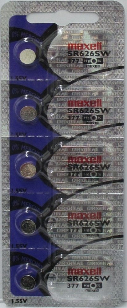 100 Maxell 377 SR626SW SR626 V377 SR66 Watch Batteries
