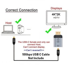 USB-C Type C Plug to Mini DP DisplayPort HDMI VGA RJ45 Video Adapter Converter
