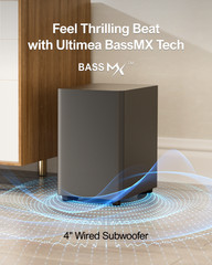 ULTIMEA 7.1 Sound Bar for TV with Subwoofer 330W Virtual Surround System AuraA40
