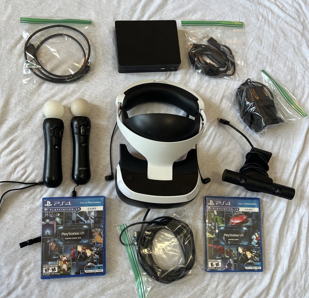 Sony Play Station VR (PSVR) Complete Bundle (CUH-ZVR2) – Headset + Accessories