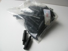 8 pin Female Mini DIN In-Line Plug Jack Cable S-Video Connector w/ Plastic Boot