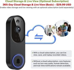 WiFi Ring Doorbell 1080P HD Security Camera Wireless Door Bell Camera With Chime