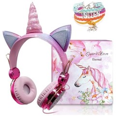 Cute Unicorn Girls Headphones – Adjustable Headband