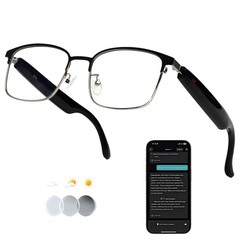MNVOEQ AI Smart Wireless Bluetooth Translation Glasses for Men/Women with Spe…