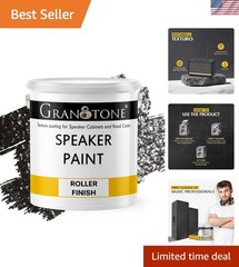 Speaker Paint Black 1 Gallon Texture Coating for Speaker Cabinets, Road Cases…