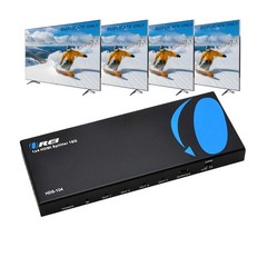 HDMI Splitter 1 in 4 Out – 4K60Hz HDMI 2.0 Splitter with HDCP 2.2, EDID Manag…