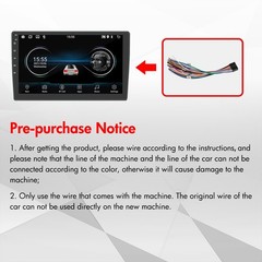 10.1” Double 2 Din Android 13 Touch Screen Car Stereo Radio GPS WIFI BT Carplay