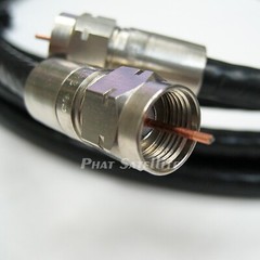 1ft – 200ft RG6 QUAD SHIELD 3GHz COAXIAL CABLE WITH CORNING GILBERT F-CONNECTORS