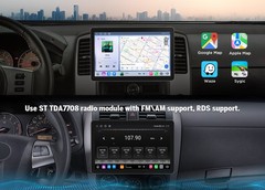 10.95″ 2K 6+64GB Android 1DIN Car Stereo Head Unit Wireless CarPlay GPS WiFi DSP
