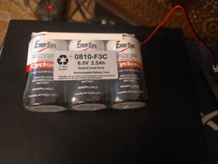 Hawker Cyclon Monobloc 6 Volt 2.5 Ah Lead Acid Battery For Parts Or Repair