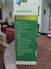 AT&T 959 Corded Speakerphone with Caller ID (White) NEW IN BOX