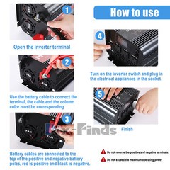 4000W Inversor de Potencia de Onda Sinusoidal 24V A 110V pura Hogar y exterior