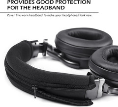 Headphone Headband Cover Headphones Replacement Band Headband Protector with Zip