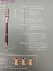 Acoustic Research Pro 2 RCA 25 ft Component Video Cable 24K Gold Plated
