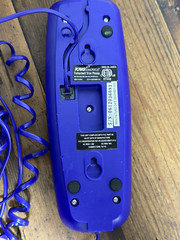 Disney Tinkerbell Trim Line Corded Home Phone Land Line with purple cord Unteste
