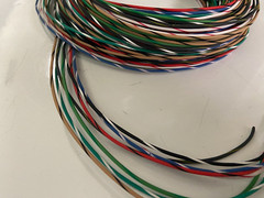 18 AWG TXL HIGH TEMP AUTOMOTIVE POWER WIRE 8 COLORS STRIPED 25 FT EA 200′ LOT A
