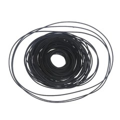 30/50/100Pcs Mix Size Rubber Belts 1mm Square Cassette Belt Set 40-135mm Fold