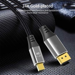 1m Laptop Mini DP to DP Cable Conversion Cord 8K@60Hz 4K@144Hz DisplayPort 1.4 t