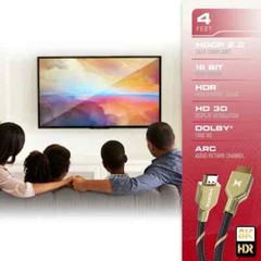 Xtreme 4ft Gold Series HDMI Cable 8k 4320P XHV11038BLK
