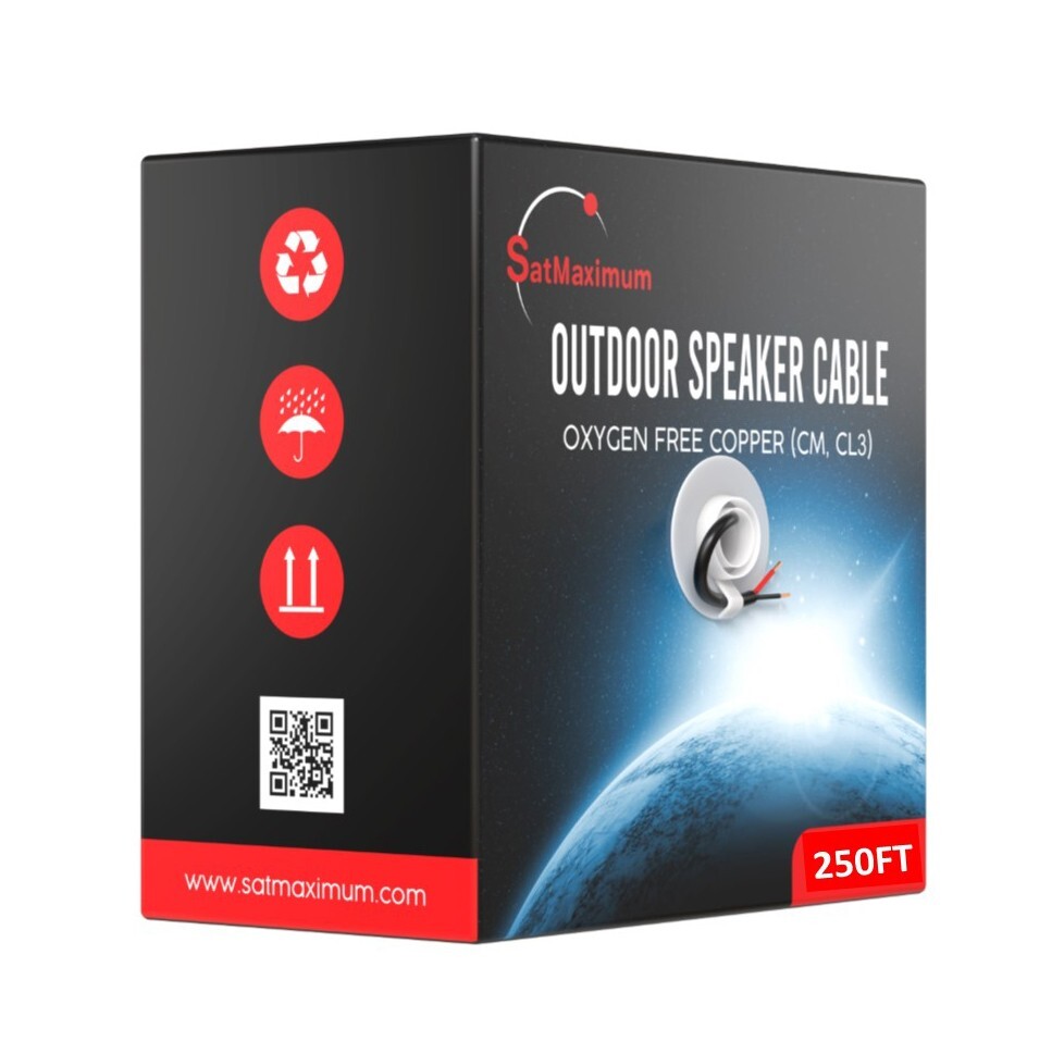 16AWG Outdoor Speaker Cable Oxygen Free Copper CL3 Direct Burial Bulk Wire Lot