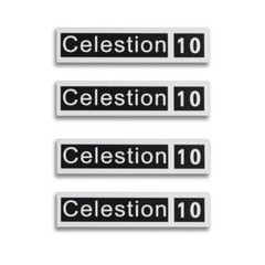 Celestion 10 Speaker Grill Logo Badge Emblem Aluminum 40mm(1.57″)X9mm(0.35″)