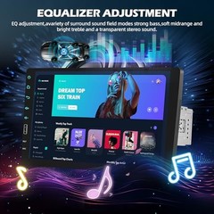 Single Din Car Stereo with Mirror Link for Android/iOS – 9 Inch Touch Screen