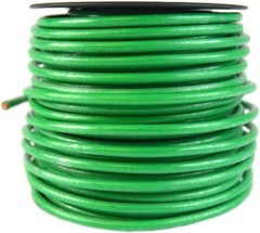 10 Gauge AWG Green Solid Copper Grounding Wire UL Listed Cable Satellite (100FT)