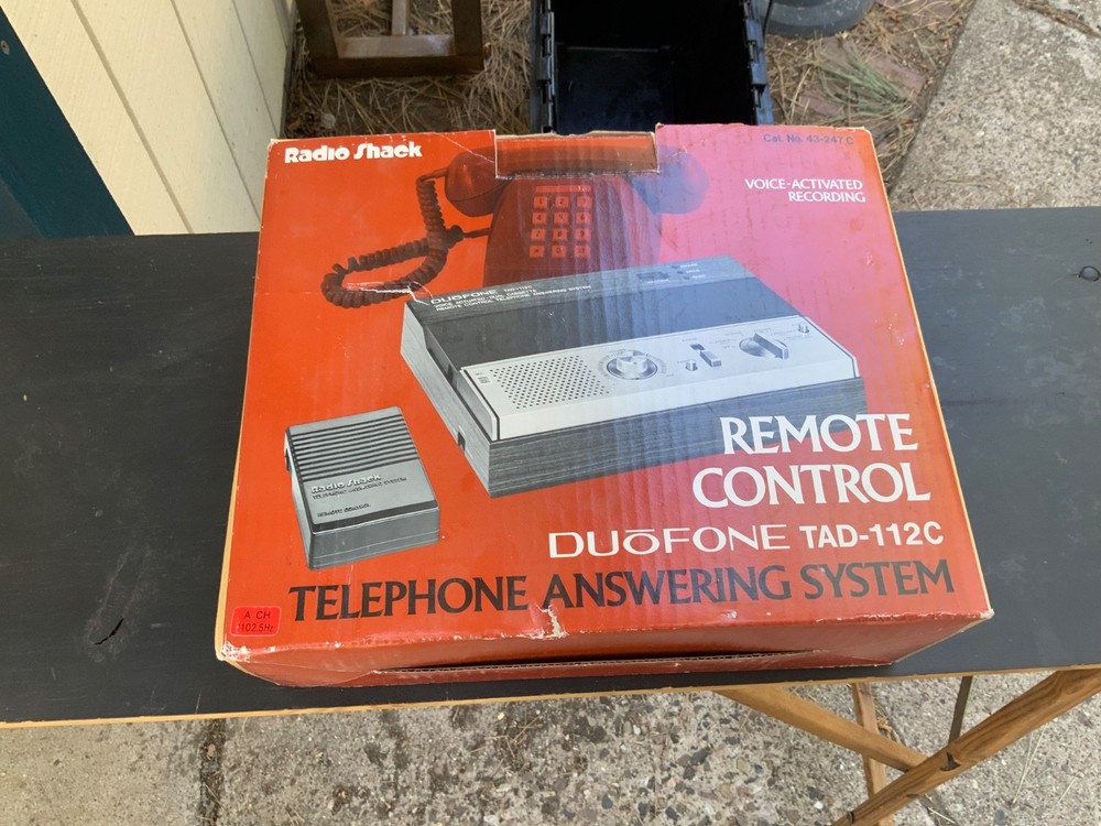 vintage duofone TAD-112C cassette answering machine by radio shack Excellent