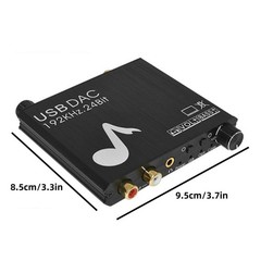 Aluminium Alloy 24-Bit 192 kHz Optical Digital To Analog Audio Converter Host