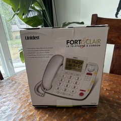 Uniden CEZ 260 Loud & Clear Corded Phone Speakerphone Caller ID Amp White