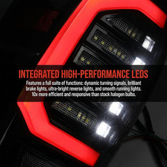 2016-2022 for Toyota Tacoma Smoked LED Tail Lights – Compatible Replacement