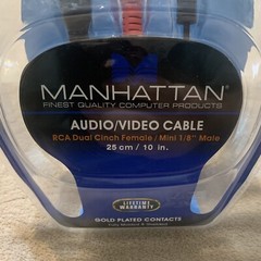 Manhattan Audio/Video Cable + RCA Cable (Set) NEW