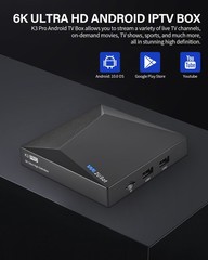 We2USat K3 PRO Android 10.0 TV Box, 6K Ultra HD Streaming Device Bluetooth 5.0
