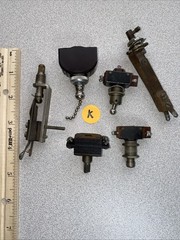 6 MISC VTG Switches Toggle, push button, pull chain, twist /push-pull on/off