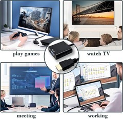 HDMI to VGA Adapter, High-Speed HDMI to VGA Converter Adapter Male to Female …