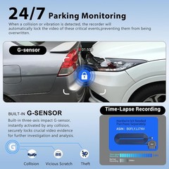 4K Mini Dash Cam Front，Front Dash Camera for Cars，WiFi Car Camera with Voice Con