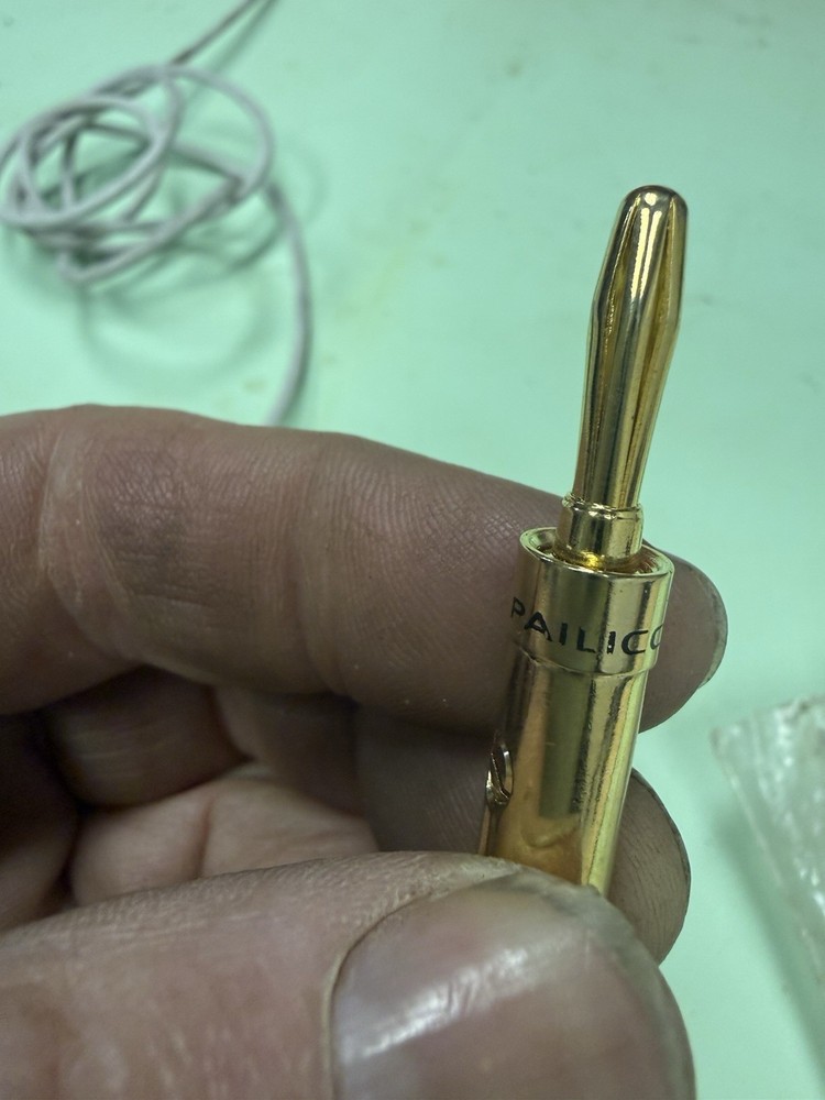 Pailiccs Gold-Plated Brass RCA Plug Black and red Cable Connectors for all 11