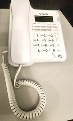 VTech CD1153 Corded Speakerphone w/ Caller ID – White New Open Box