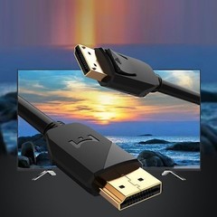 Display Port Cable DP Male to Male Cord 4K HD w/Latches 5ft-16ft