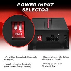 DS18 QHL2 2-Channel Lossless Audio High To Low Level Converter with Auto Turn-On