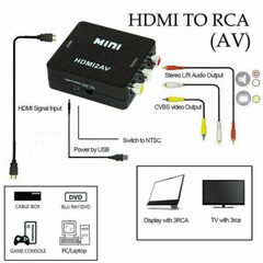 1080P HDMI Male to 3 RCA S-video AV Audio Cable Cord Adapter for TV HDTV DVD US