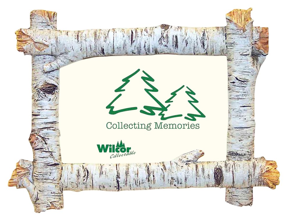 Rustic Birch Wood Log 4×6 Photo Frame (Horizontal) 4 x 6, Multicolor